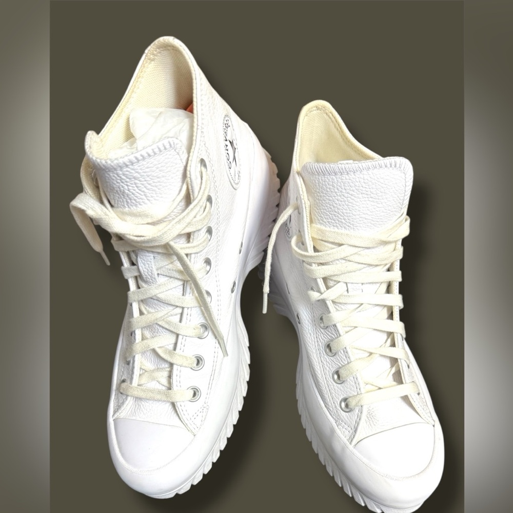 Unisex Converse All Star Chunky White High-Tops - Picture 2 of 6
